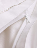 Pure cotton embroidered sprig bedding set, British product