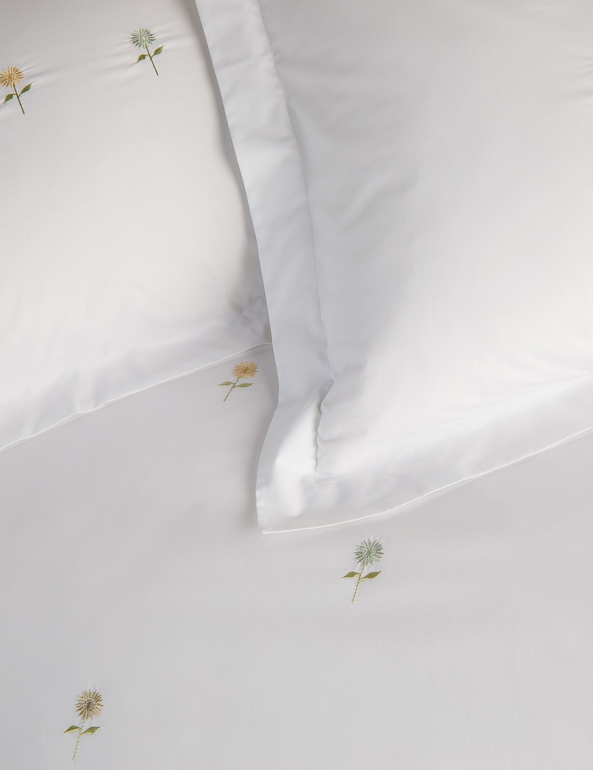 Sophie Allport embroidered sunflower bedding set, imported from the UK