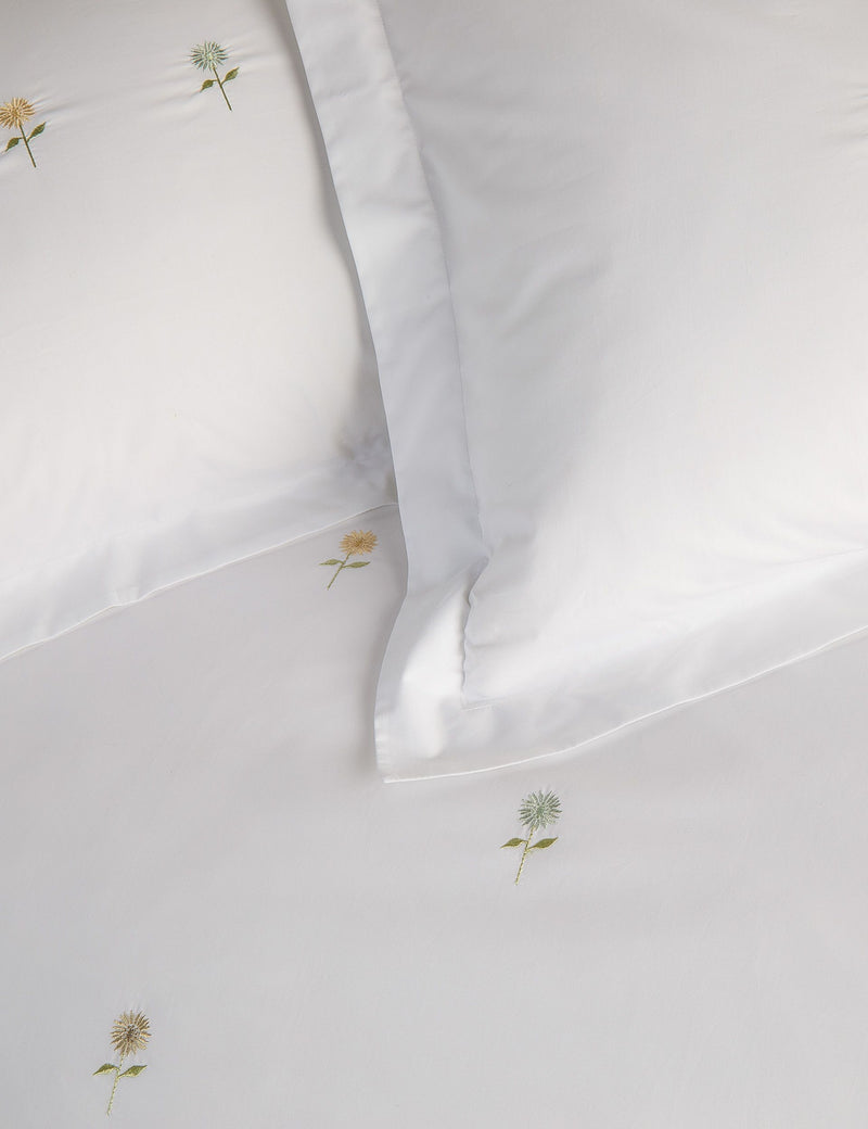 Sophie Allport embroidered sunflower bedding set, imported from the UK