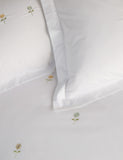 Sophie Allport embroidered sunflower bedding set, imported from the UK