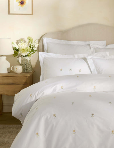 M&S Sophie Allport Pure Cotton Embroidered Sunflower Bedding Set- Buy online at McGrocer
