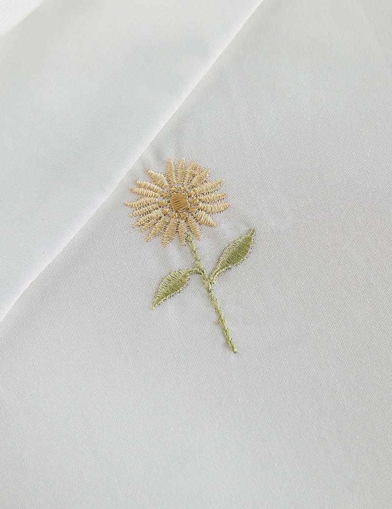 Sophie Allport embroidered sunflower bedding set, imported from the UK