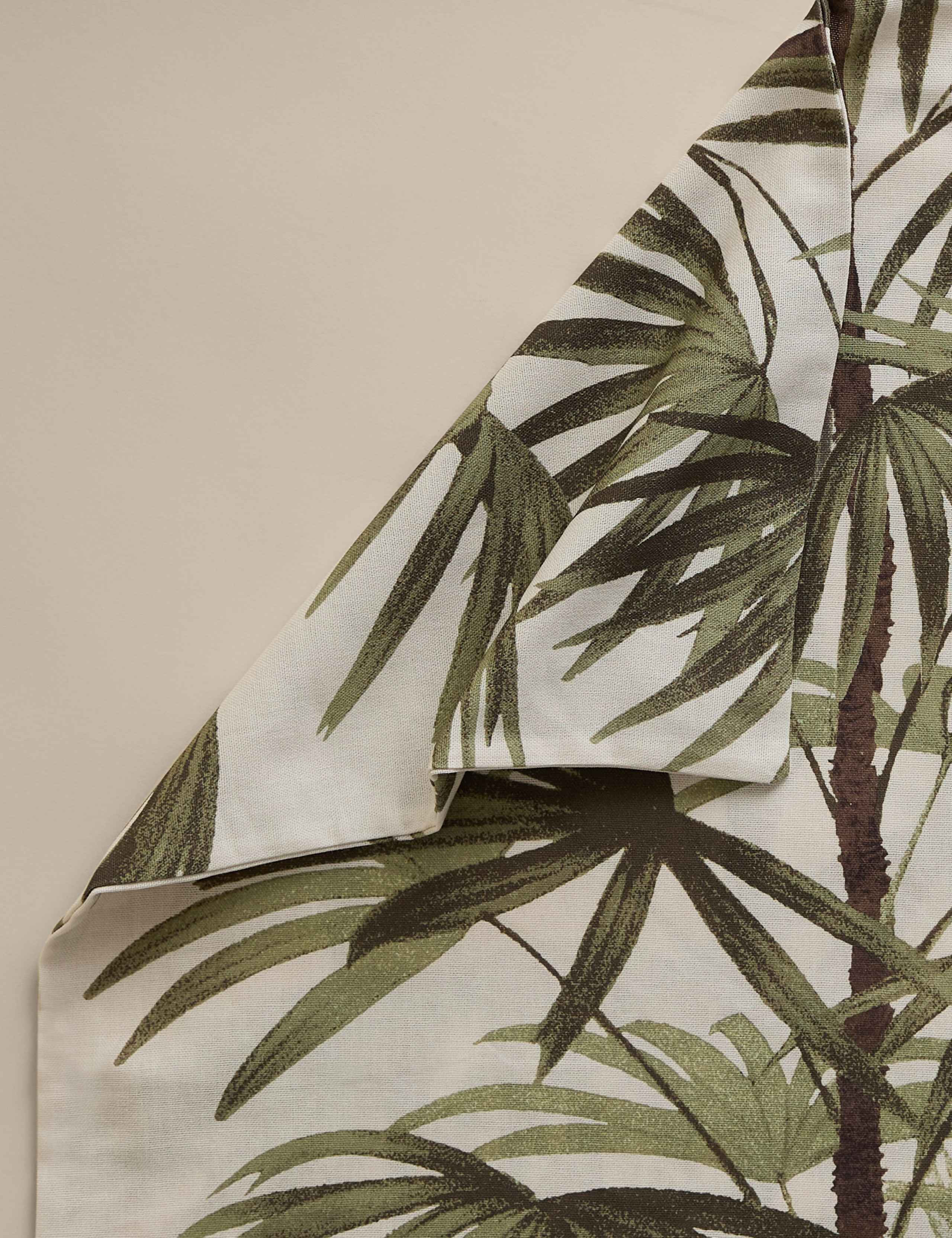 Pure cotton fern tree cushion cover 50cm - British product