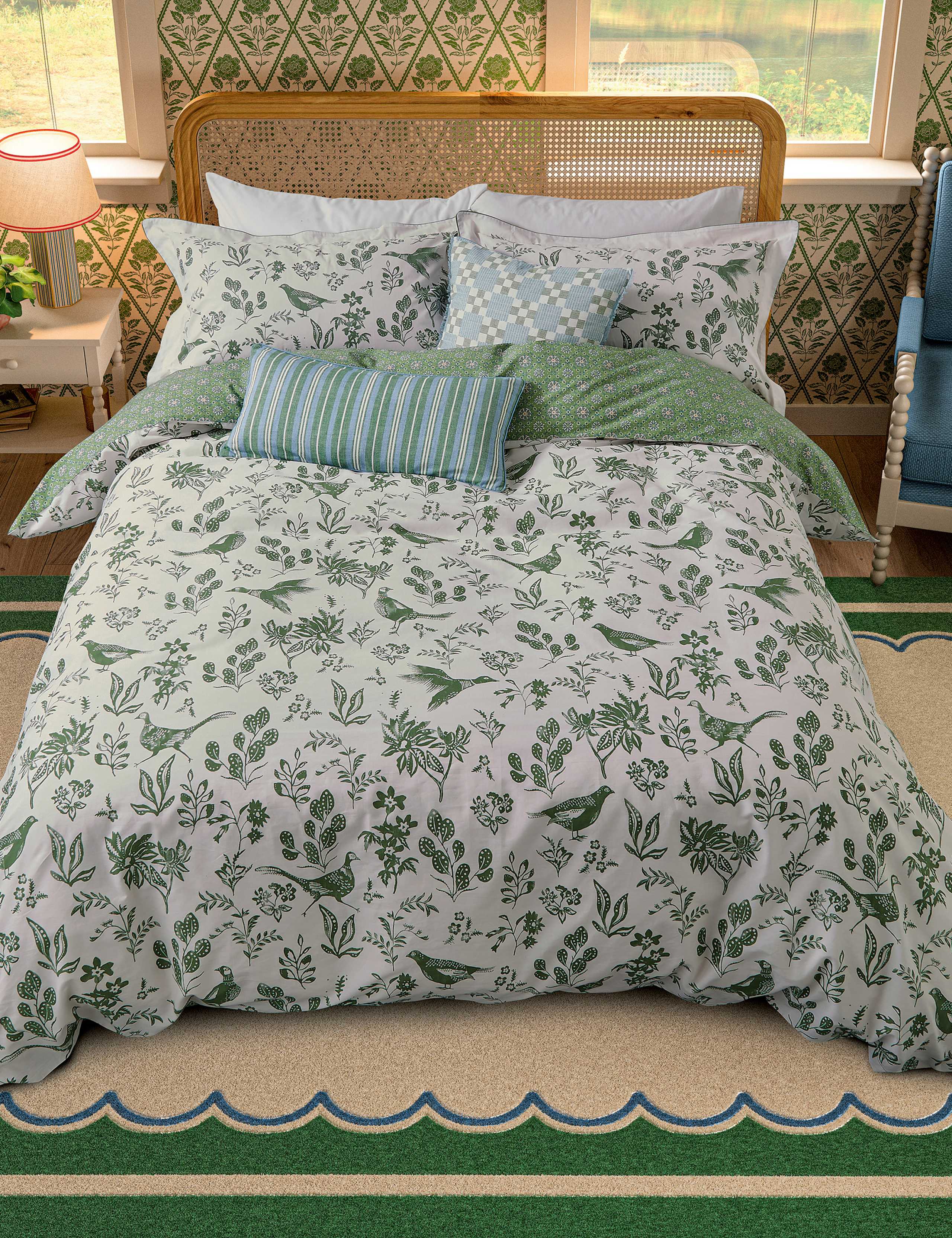 Pure cotton Festival Pheasants bedding set, imported from the UK