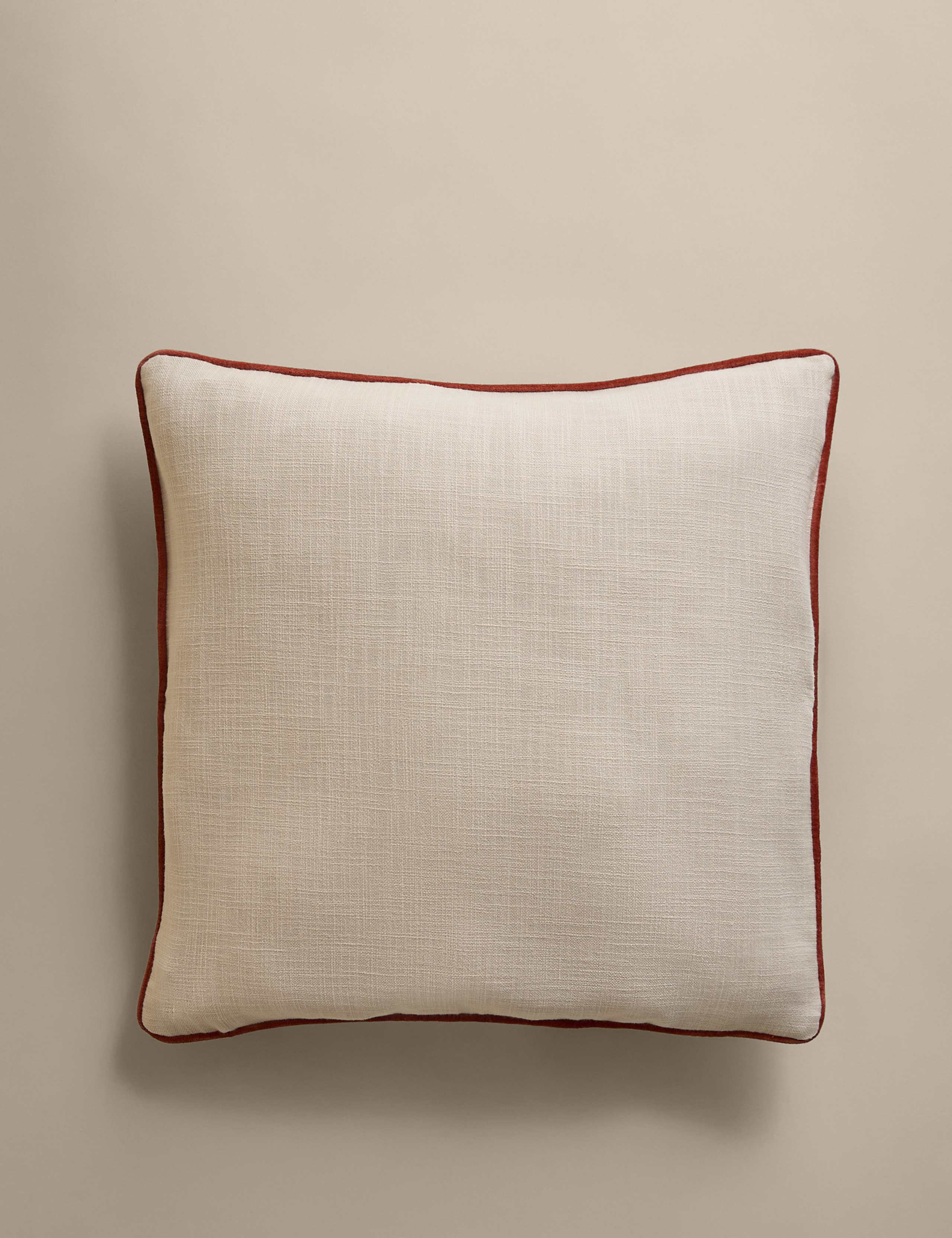 Cotton floral embroidered cushion 50x50 cm, imported from the UK