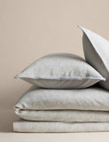 Pure cotton floral jacquard duvet cover and pillowcase set (British brand)