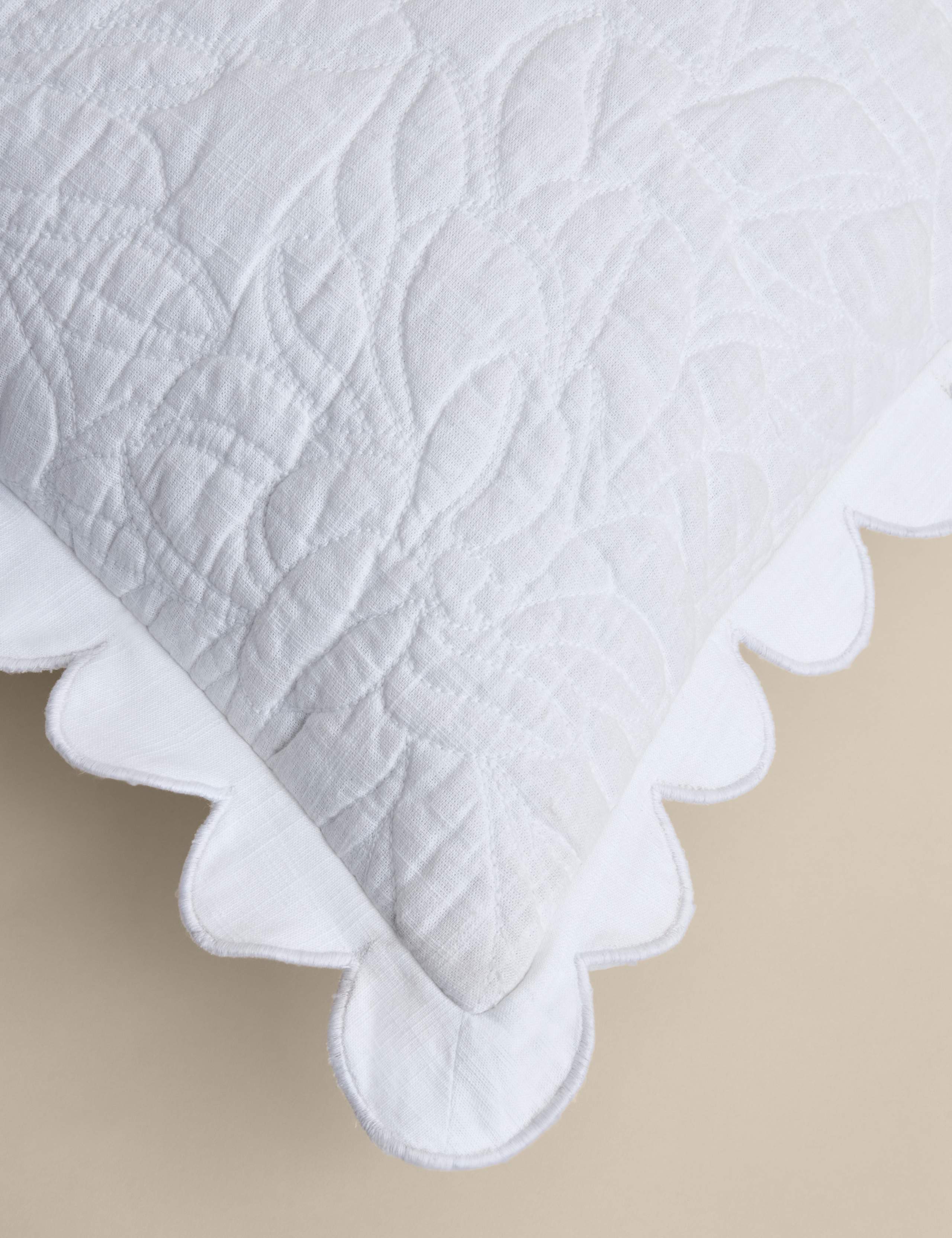 Pure cotton floral decorative cushion large - (British brand)