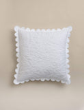 Pure cotton floral decorative cushion large - (British brand)