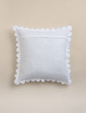 Pure cotton floral decorative cushion large - (British brand)