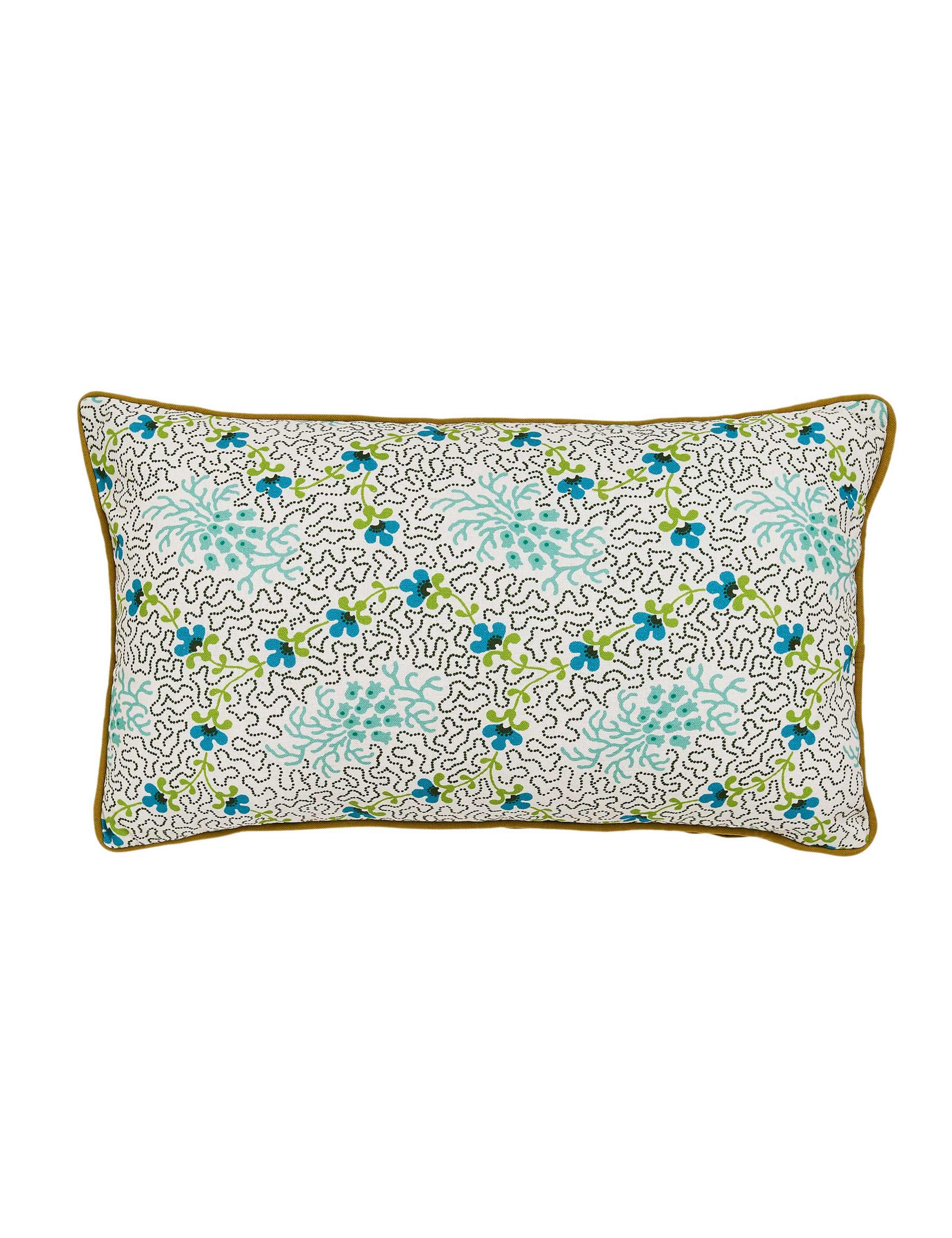 Land & Shore floral outdoor cushion 30x50cm, imported from the UK