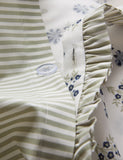 Pure Cotton Floral Ruffle Bedding Set, imported from the UK