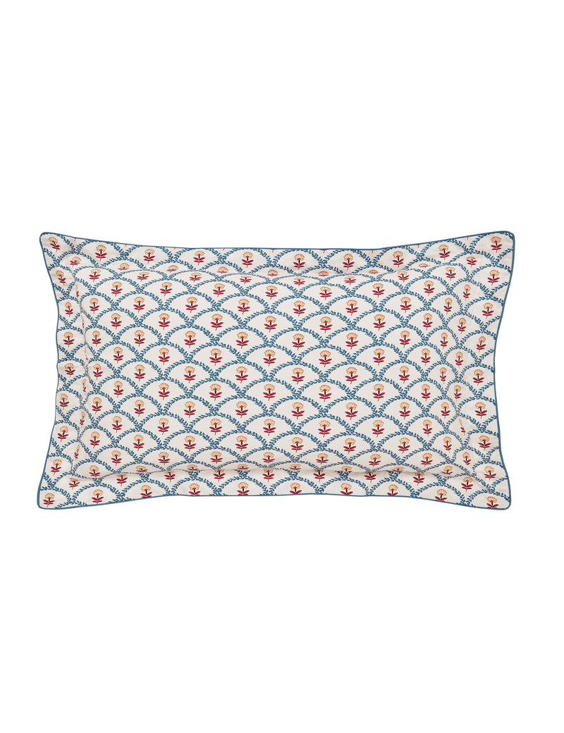 Pure Cotton Floral Scallop Bedding Set, imported from the UK