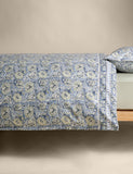 Cotton floral woodblock bedding set, imported from the UK