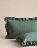 Pure cotton French ruffle embroidery bedding set, imported from the UK
