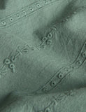 Pure cotton French ruffle embroidery bedding set, imported from the UK