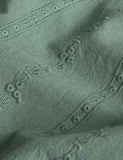 Pure cotton French ruffle embroidery bedding set, imported from the UK