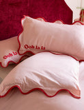 Rockett St George pure cotton duvet set with Ooh La La embroidery, imported from the UK