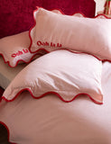 Rockett St George pure cotton duvet set with Ooh La La embroidery, imported from the UK