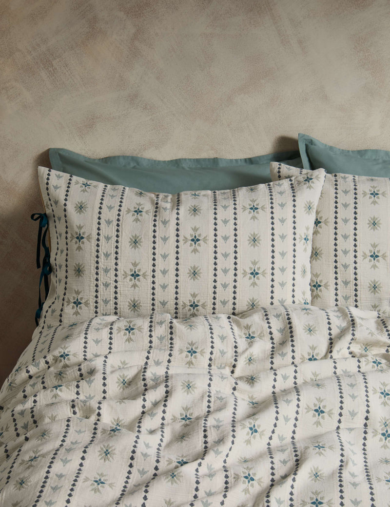 Pure Cotton Gauze Tile Jacquard Bedding Set