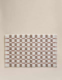 Cotton geometric bath mat 80x50 cm, imported from the UK