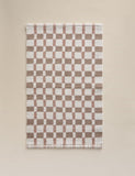 Cotton geometric bath mat 80x50 cm, imported from the UK