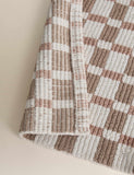 Cotton geometric bath mat 80x50 cm, imported from the UK