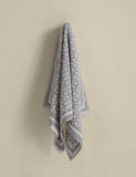 Pure cotton geometric circle bath towel, imported from the UK