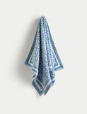 Pure cotton geometric circle bath towel, imported from the UK