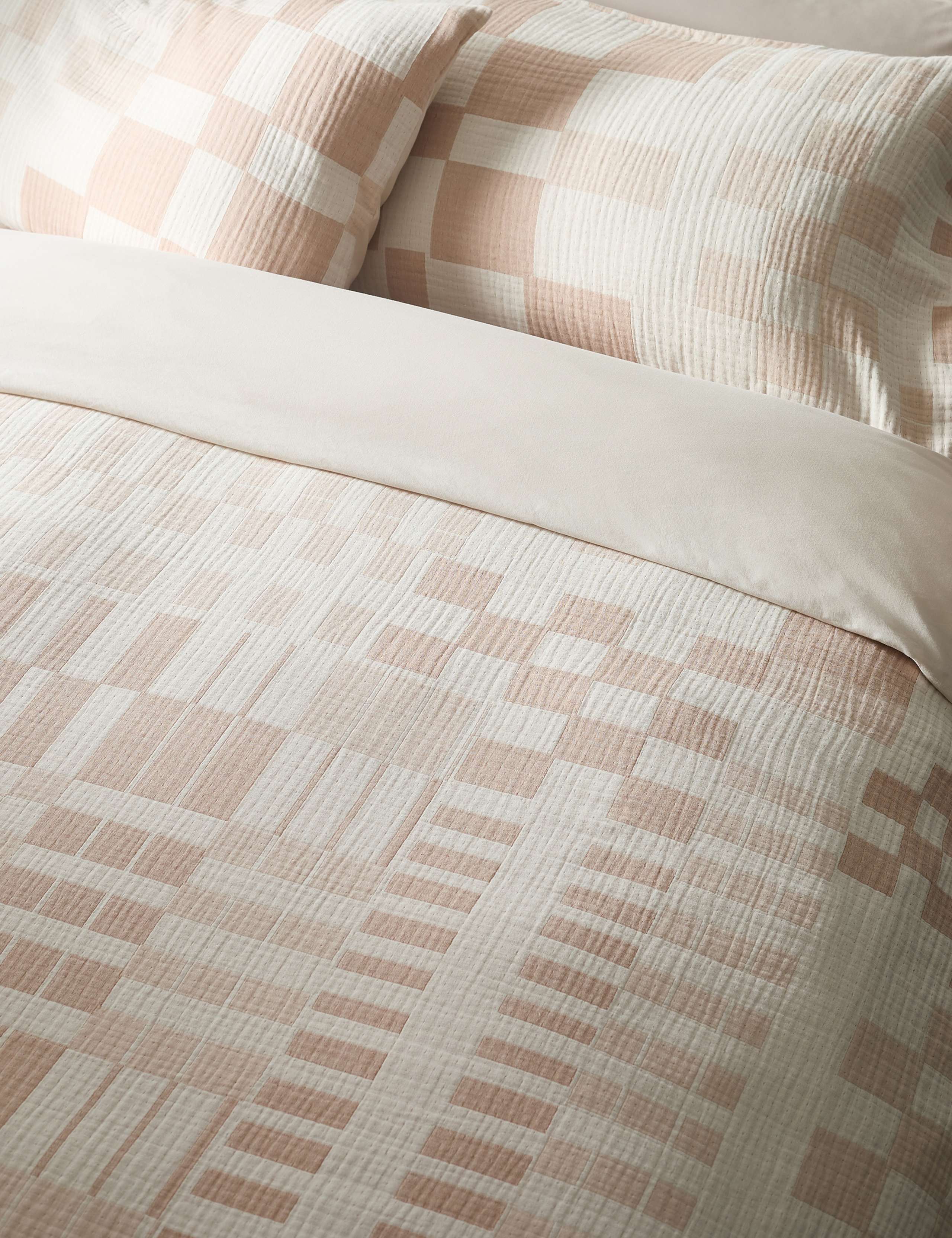 Pure Cotton Geometric Jacquard Bedding Set
