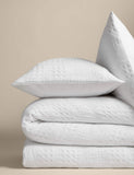 Pure cotton geometric jacquard bedding set - British product