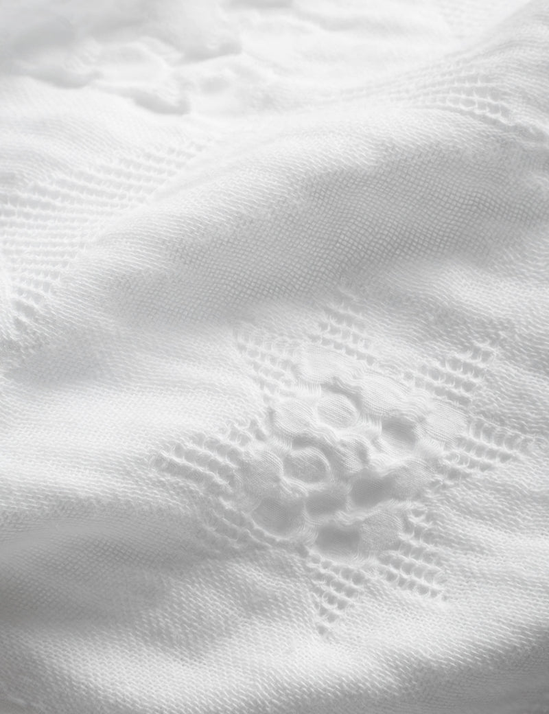 Pure cotton geometric jacquard bedding set - British product