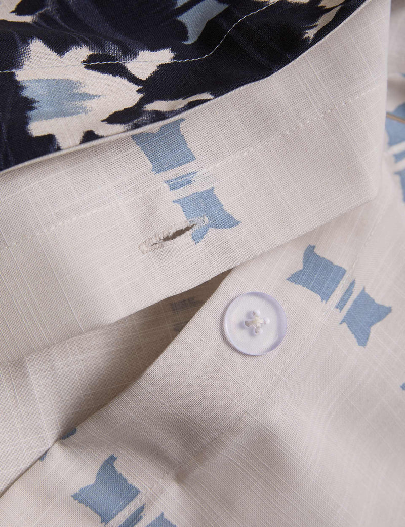 Pure cotton geometric shibori inspired bedding set (British brand)