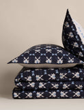 Pure cotton geometric shibori inspired bedding set (British brand)