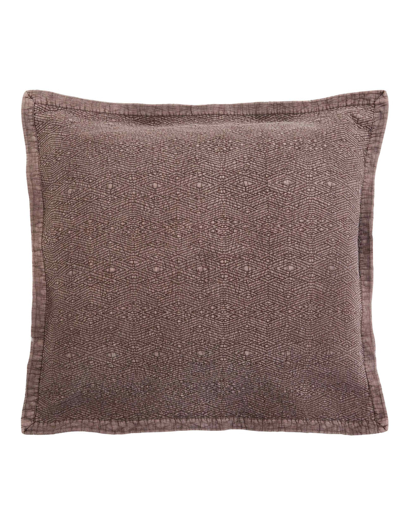 Bedeck of Belfast geometric square pillowcase 1000-thread-count cotton (British brand)
