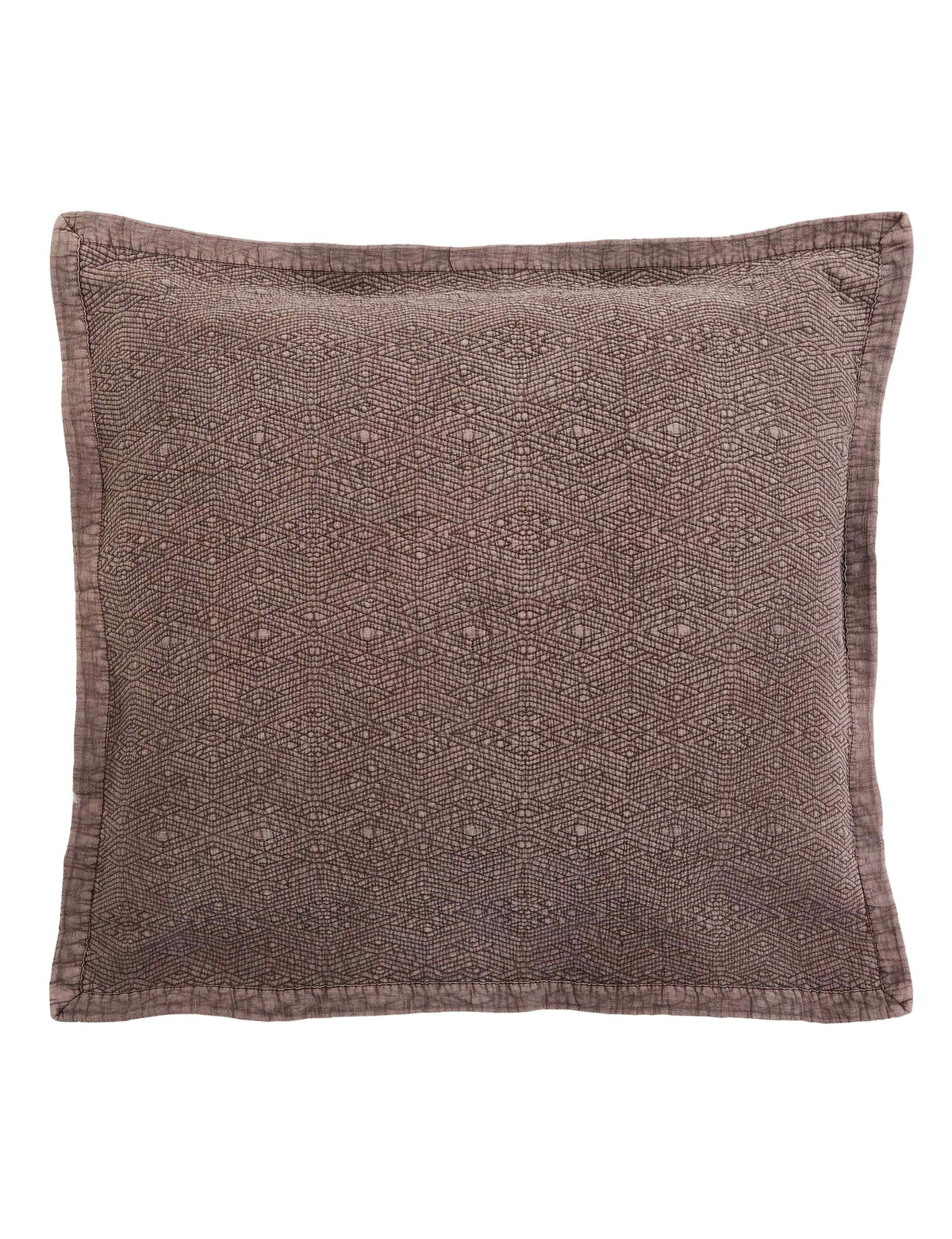 Bedeck of Belfast geometric square pillowcase 1000-thread-count cotton (British brand)