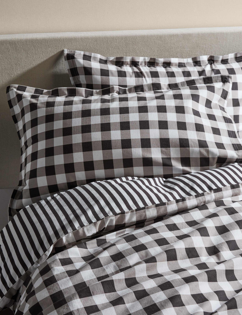 Pure cotton gingham bedding set, imported from the UK
