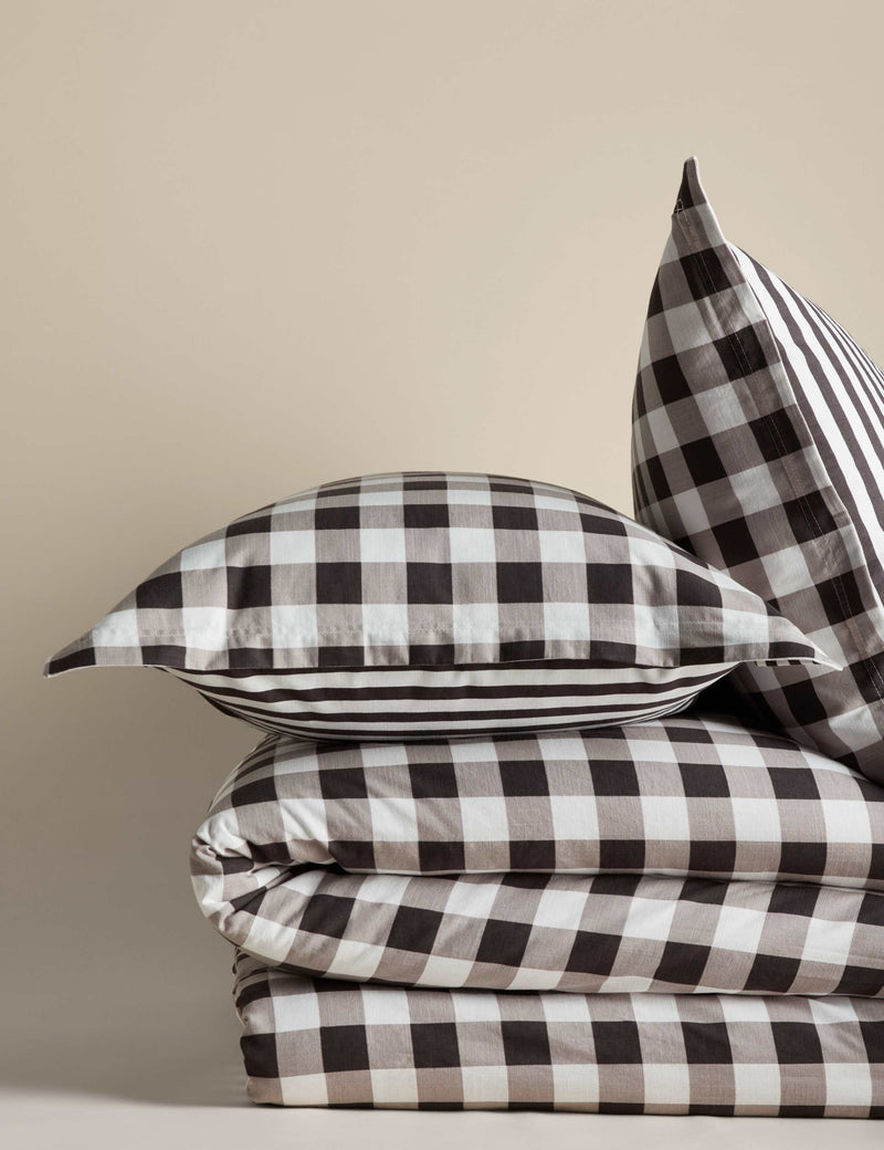 Pure cotton gingham bedding set, imported from the UK