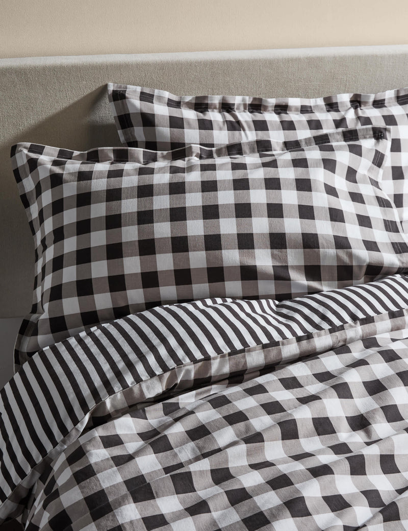 Pure cotton gingham bedding set, imported from the UK
