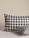 Pure cotton gingham bedding set, imported from the UK