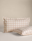 Gingham bedding set pure cotton reversible design (British brand)