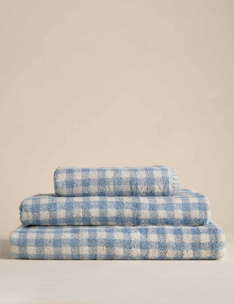 Serviette brodée écossaise en pur coton