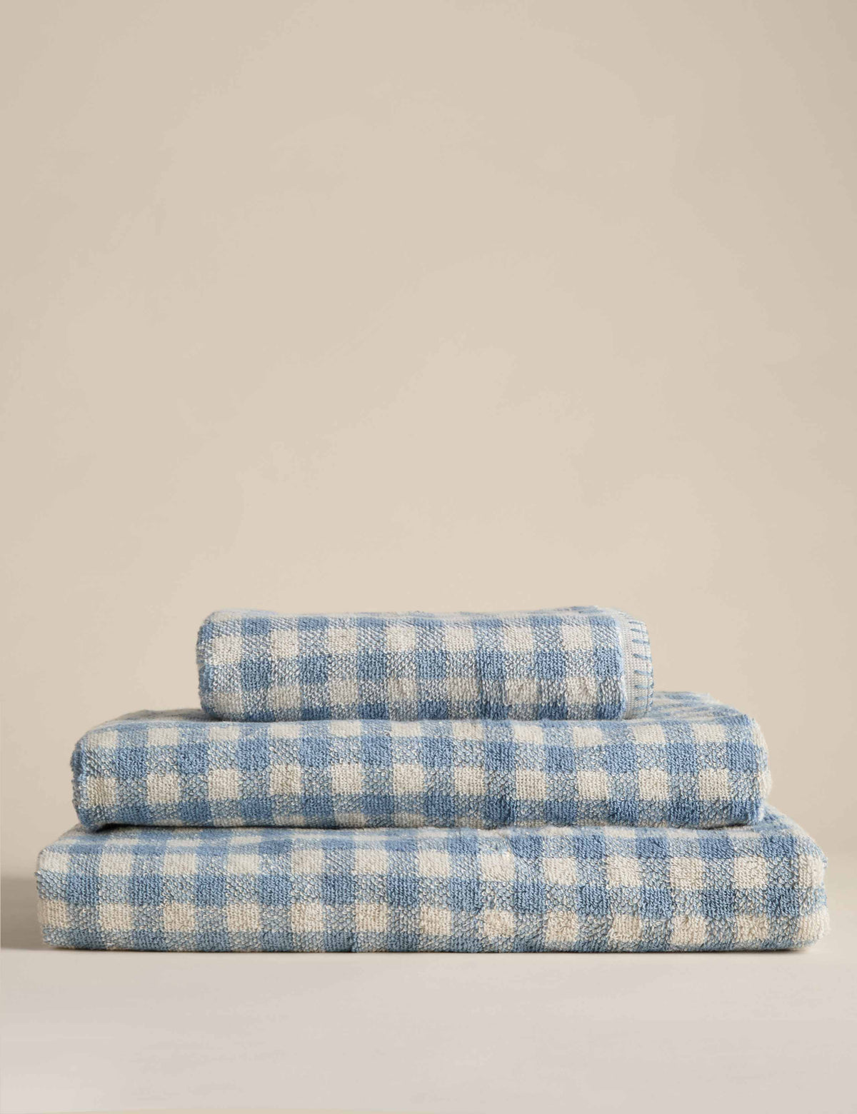 Serviette brodée écossaise en pur coton