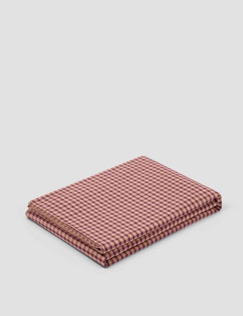 Piglet In Bed gingham flat sheet, imported from the UK