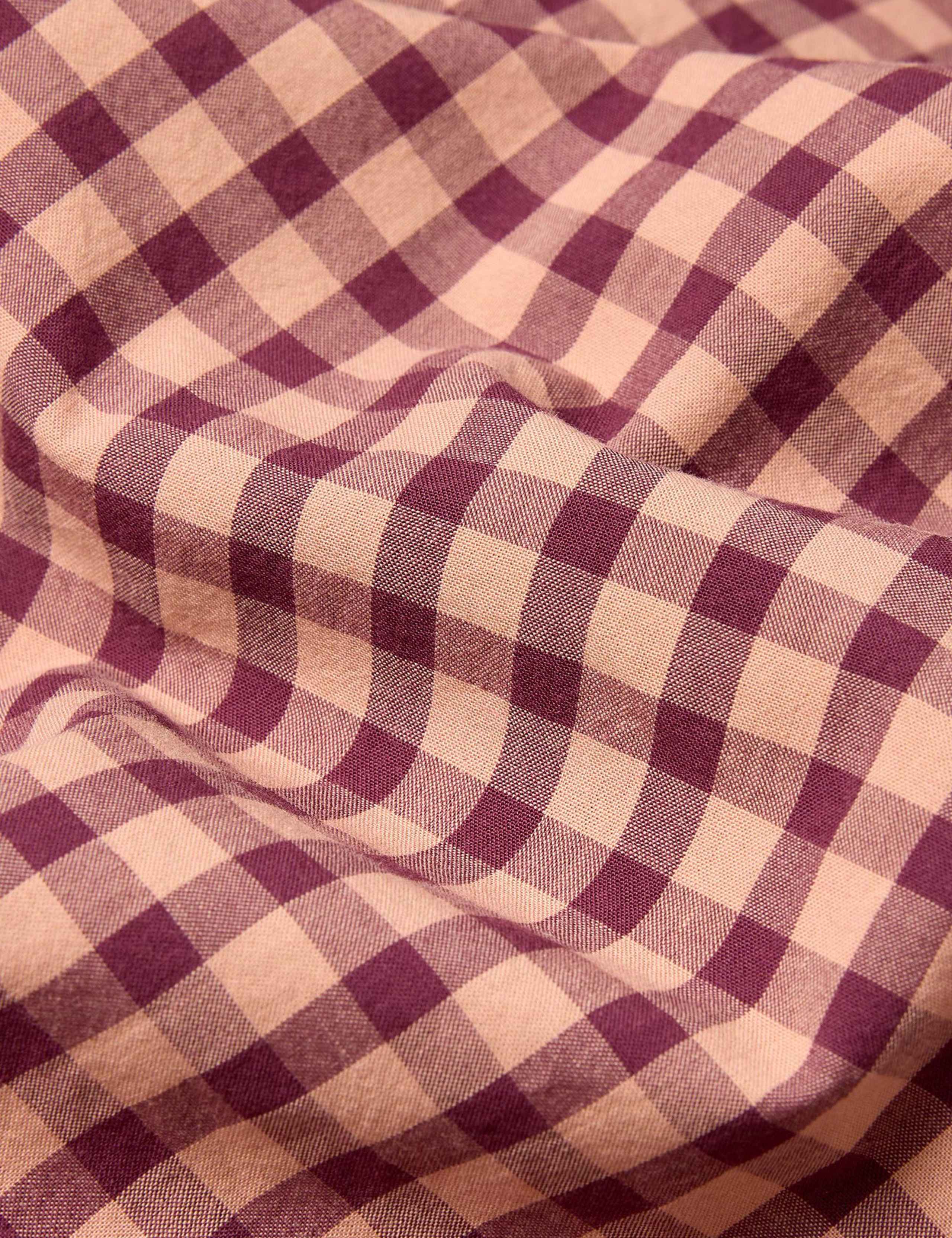 Piglet In Bed gingham flat sheet, imported from the UK
