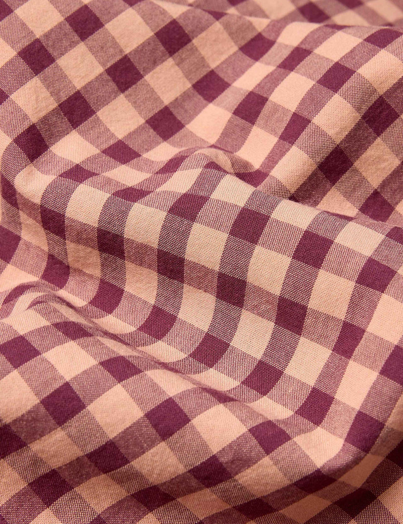 Piglet In Bed gingham flat sheet, imported from the UK