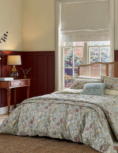 M&S Morris & Co Pure Cotton Golden Lily Bedding Set- Buy online at McGrocer