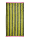 Land & Shore pure cotton grass stripe towel, UK version