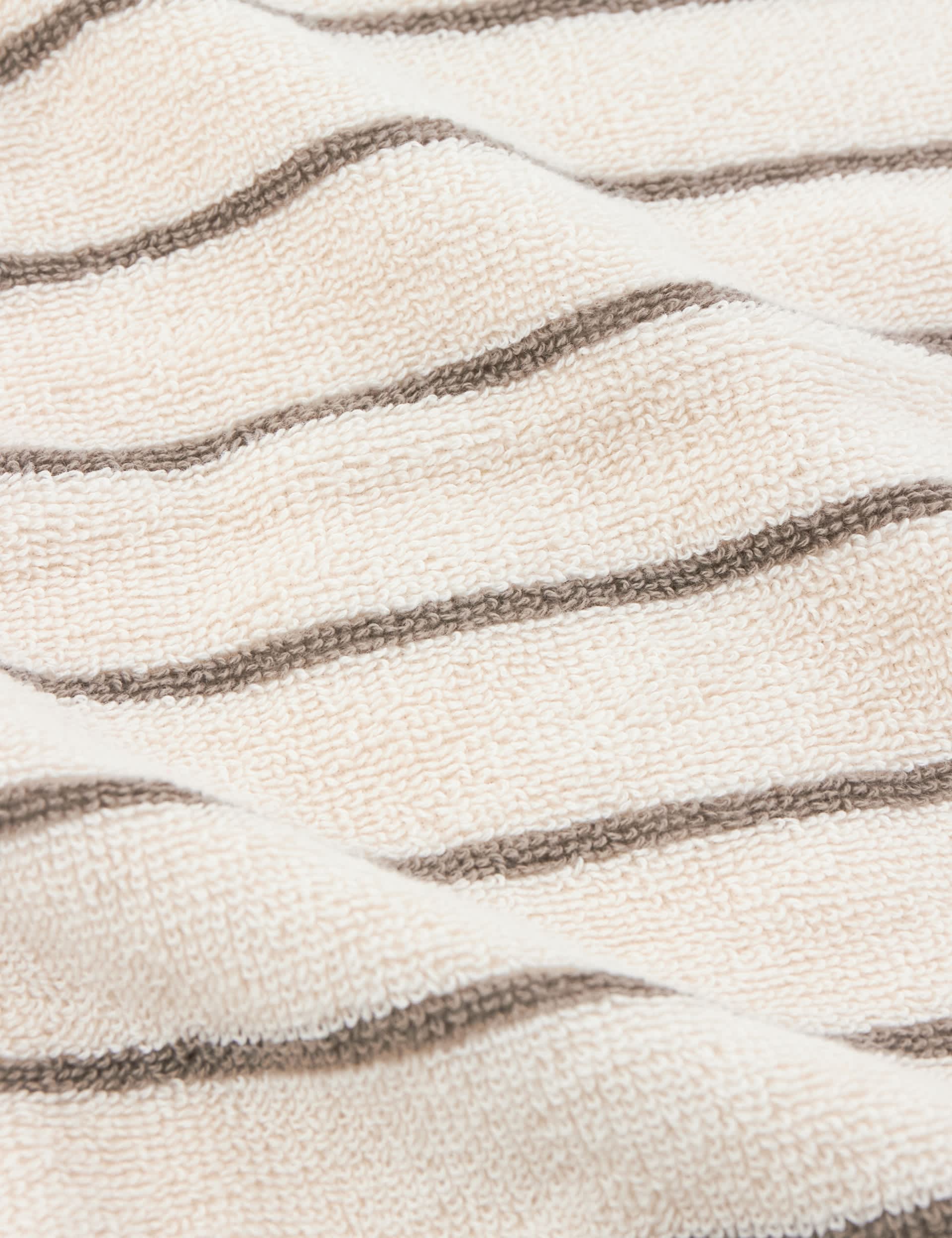 Yard striped cotton bath towel 100x50 cm (British brand)