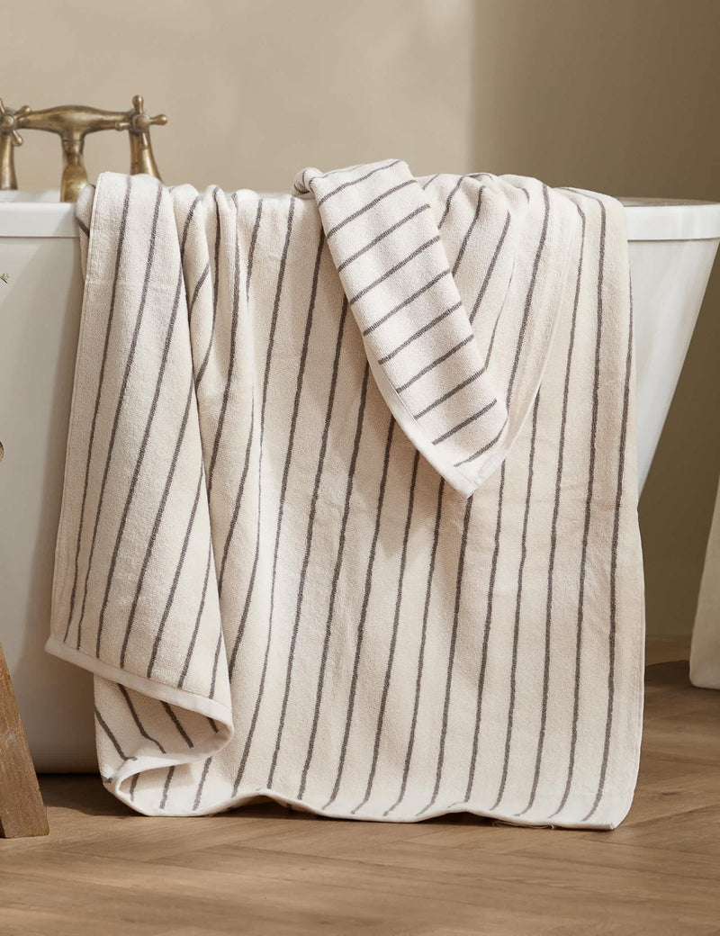 Yard striped cotton bath towel 100x50 cm (British brand)