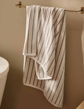 Yard striped cotton bath towel 100x50 cm (British brand)